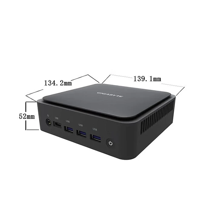 GIGABYTE GB-BEi5H-1240/Mini, мини NUC коммерческий офисный системный блок, поддержка 4 экранов, Core i5