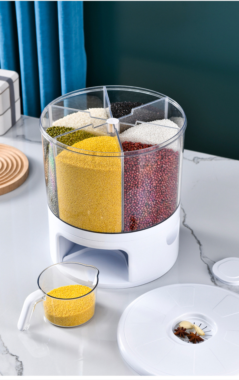 家用可旋转米桶