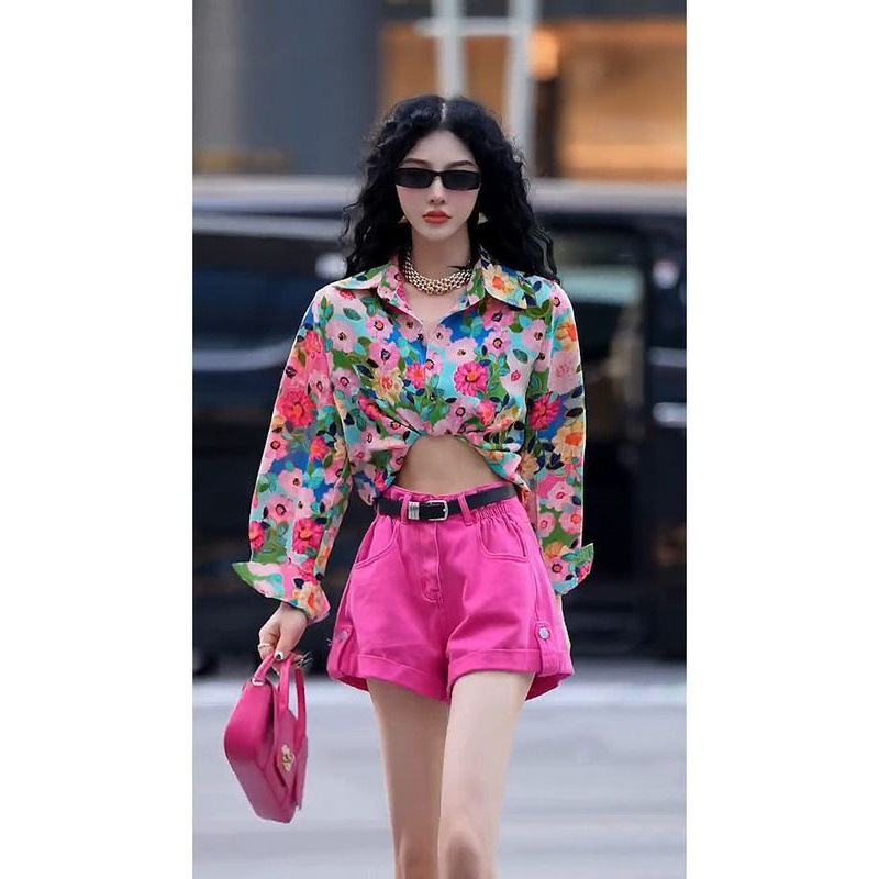 Autumn retro fashionable trend long-sleeve