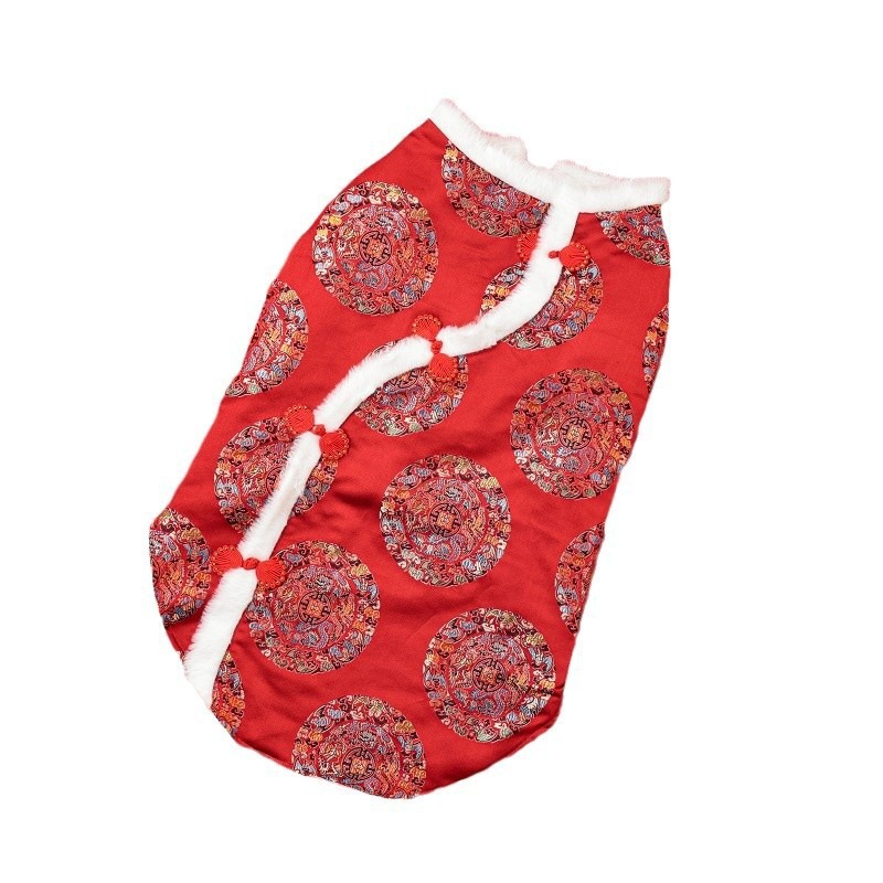 Nuevo traje Tang, ropa de perro grande, ropa de otoño e invierno, gran unidad, perro grande, cálido