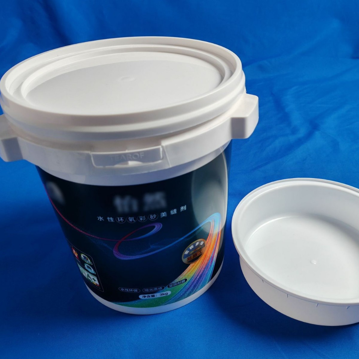 水性环氧彩砂包装桶 环氧彩砂填缝剂塑料桶  环氧彩砂塑料桶