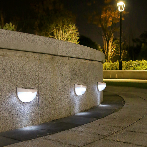 Solar wall light, outdoor wall washer, courtyard garden light and shadow night light, balcony step light, decorative wall light