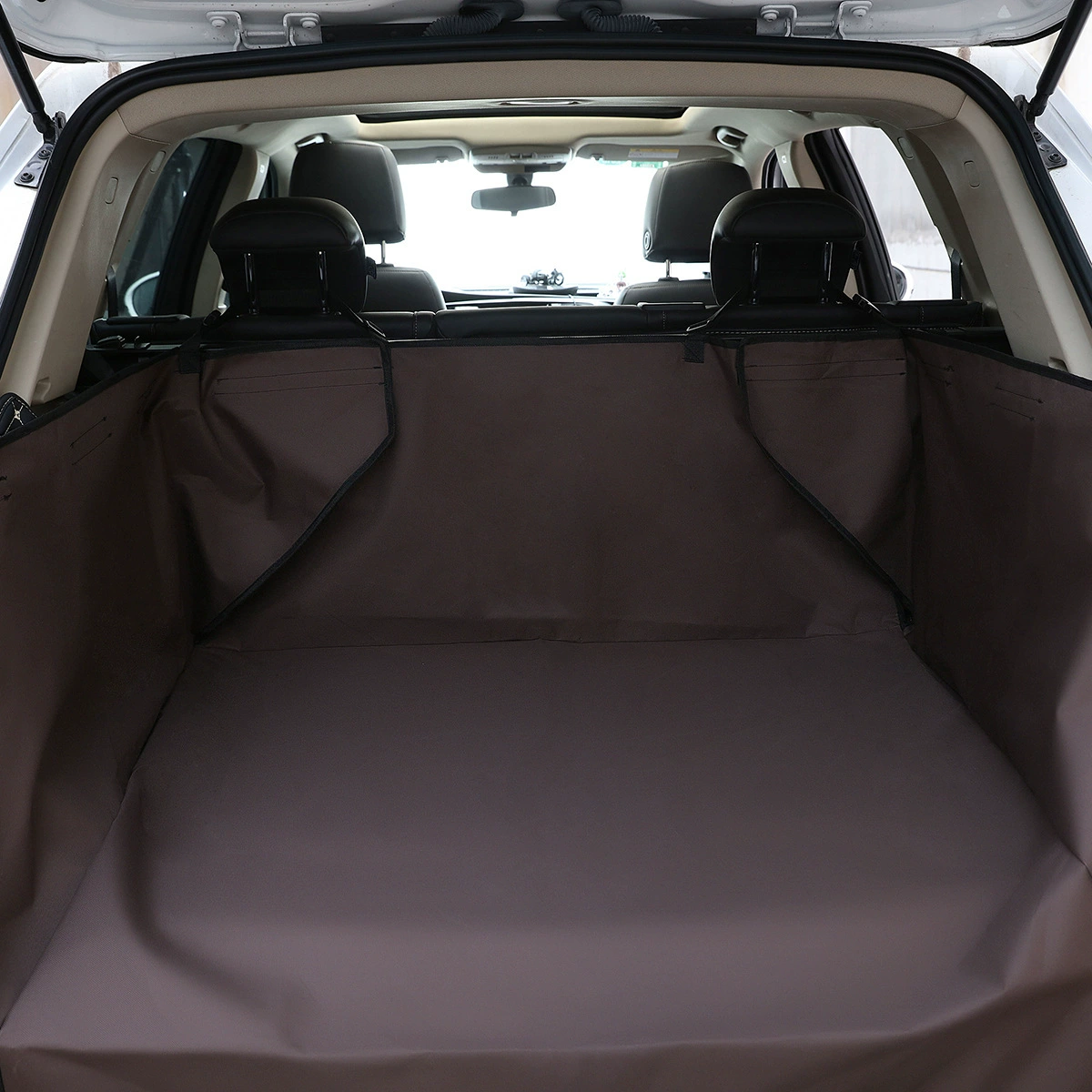 Универсальная сумка багажника SUV полуприлег, двойной слой подстаканник для домашних животных, коврик для автомобиля, защита, подушка