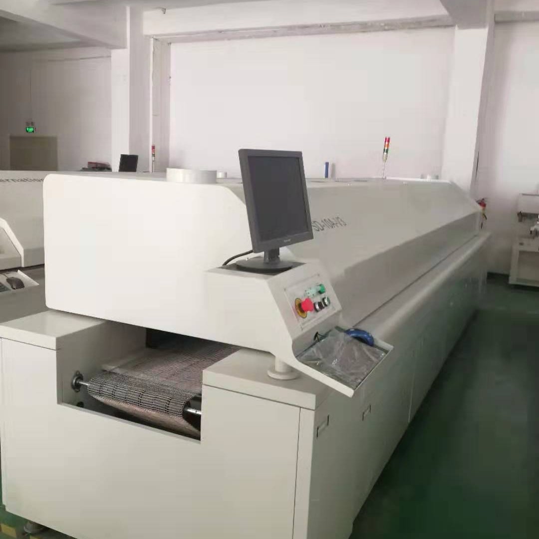 九五成新二手高炉膛回流焊特价十温区二手散热器回流炉450MM网宽