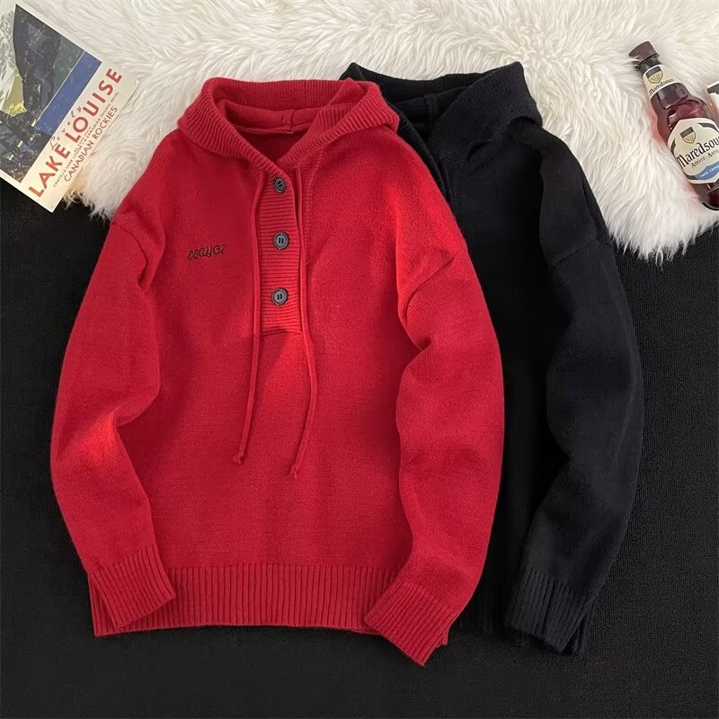 Demi-season retro design cardigan with zipper