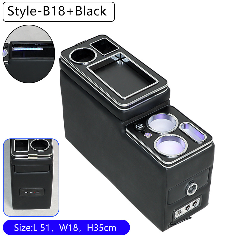 Stepwgn 02-24 – Honda Armrest box - 18-fourth-generation-black