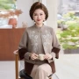 妈妈秋冬中老年纯羊毛毛衣