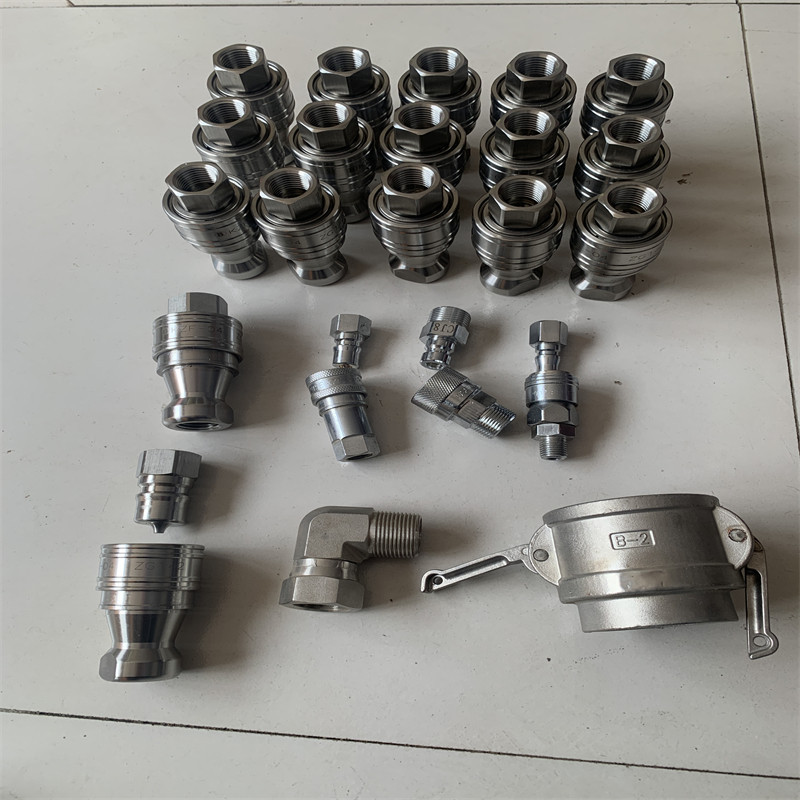 厂家供应304、316不锈钢管道快速接头、法兰球阀宝塔爪式快速接头