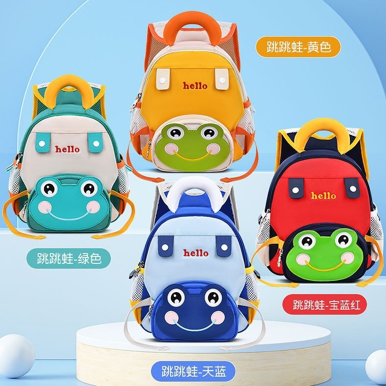 Nuevas mochilas de jardín de infantes para niños y niñas de 1 - 3 años de caricatura lindo bebé de gran capacidad para salir mochila de hombro ocio 4