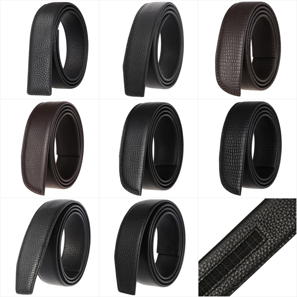 百搭休闲头层牛皮自动带条 牛皮 自动扣皮带 头层腰带 LY35-0007