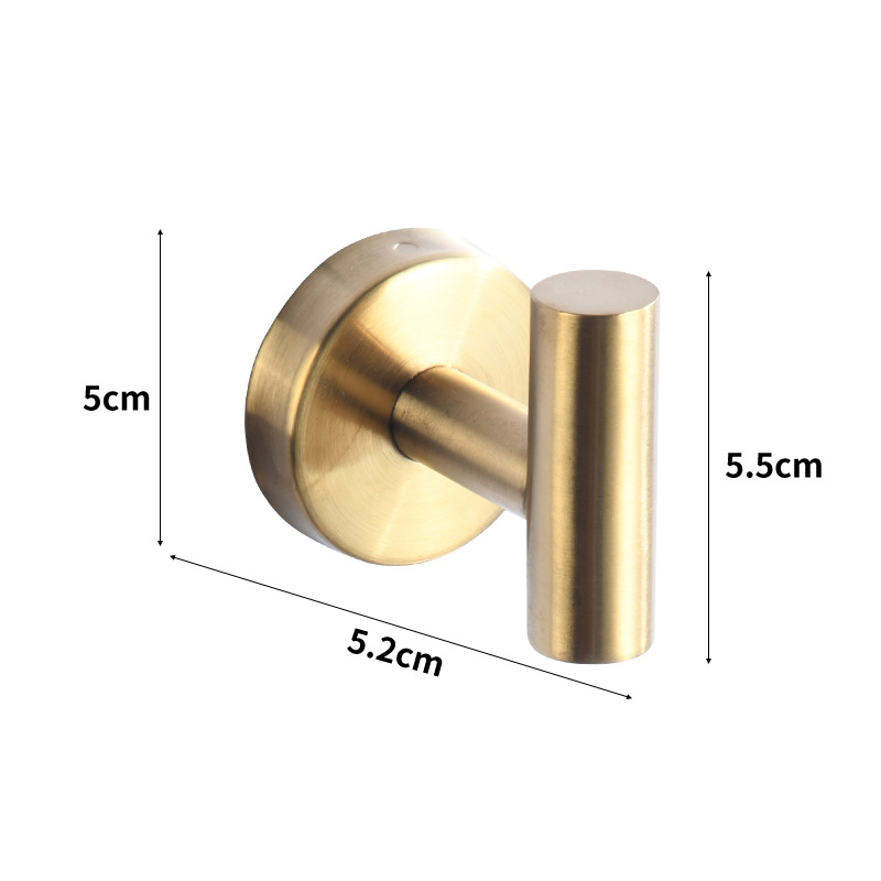 Colgante de acero inoxidable conjunto de baño hogar vida sin rastro pared tipo toalla de almacenamiento de toallas de gancho
