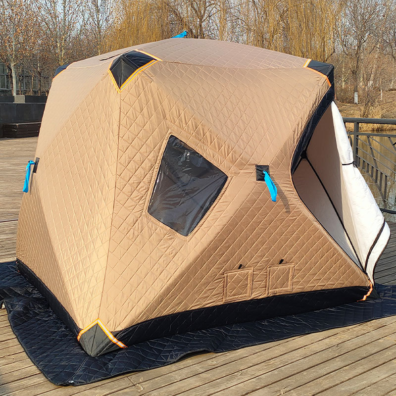 Wholesale Insulated Pop Up Ice Fishing Shelter OEM Custom 2-8 Person Thermal Ice Fishing Hub Tent Waterproof Windproof Ice Shanty
Wholesale Insulated Pop Up Ice Fishing Shelter OEM Custom 2-8 Person Thermal Ice Fishing Hub Tent Waterproof Windproof Ice Shanty