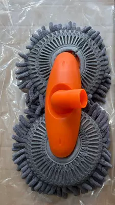 Long-Handled Car Wash Mop, Rotating Brush Head, Detailed Cleaning, Triple-Speed Fast Cleaning, Ultra-Soft Suede Material (Car cleaning tools) - a-brush-head