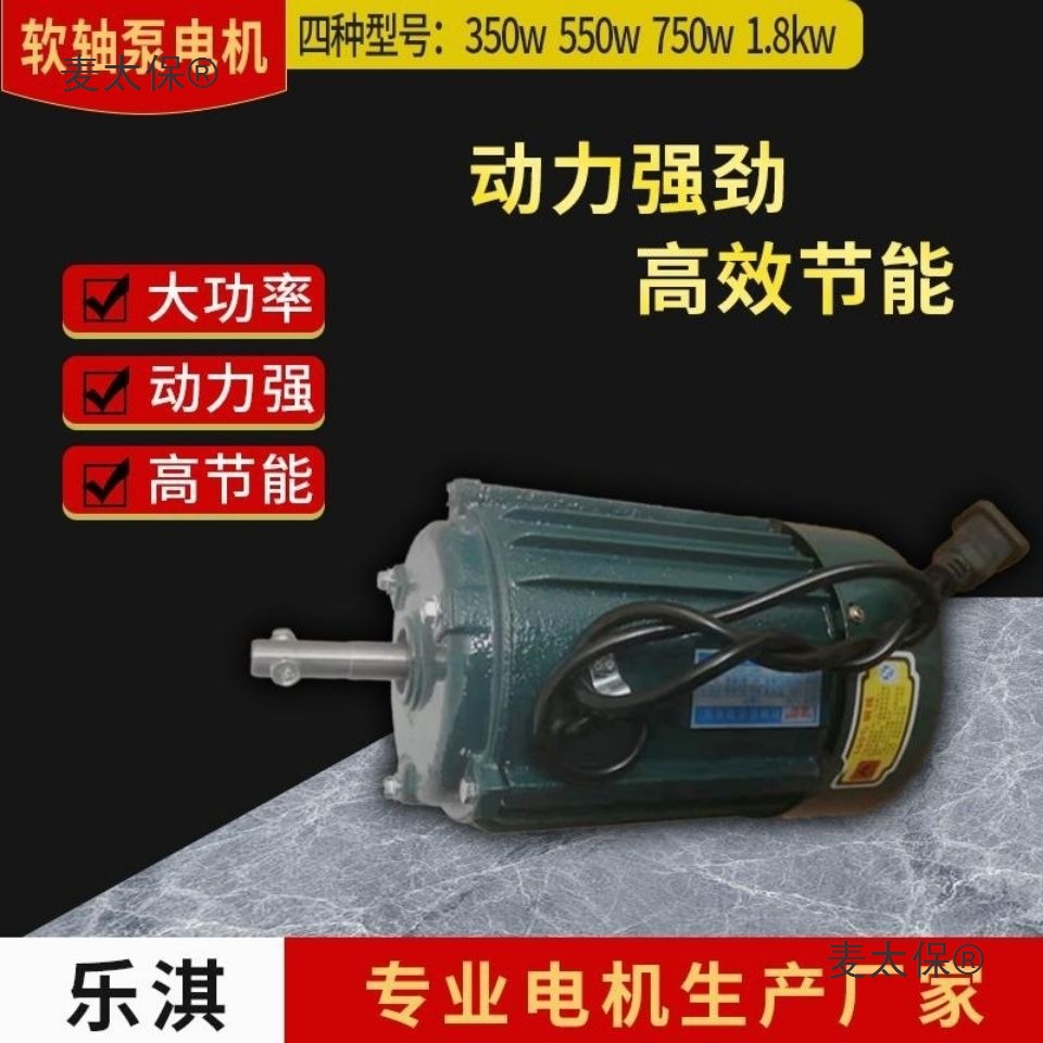 220v家用水泵泵全套全铜大功率电机绞丝泵软轴纯铜散件小型麦太保