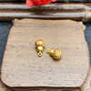 Dumb gold accessories inlaid Dragonfly Eyes Lotus Powder Lotus Seed Pendant DIY Pingchen Beads God San bead beads