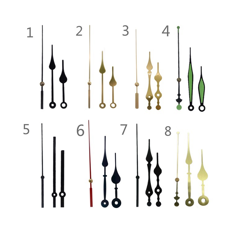 常规diy钟表机芯指针金属钟针挂钟指针钟表配件镂空时针分针批发