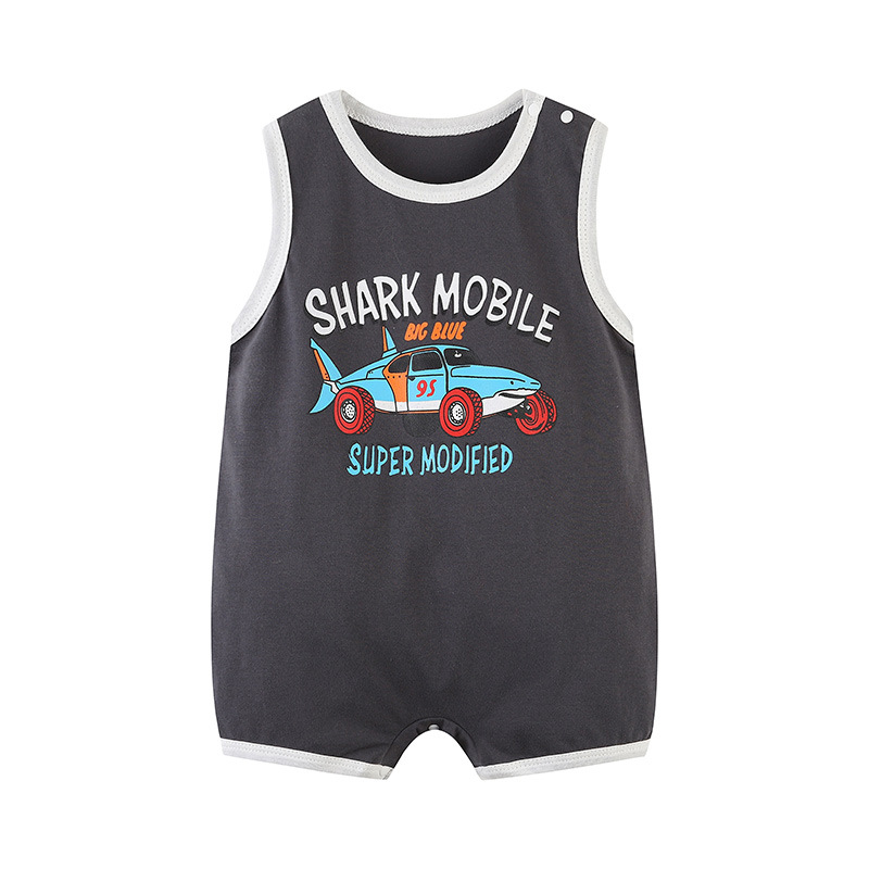 Bebé mono verano bebé sin mangas chaleco mameluco bebé baloncesto ropa recién nacido Ropa Deportiva mameluco fino