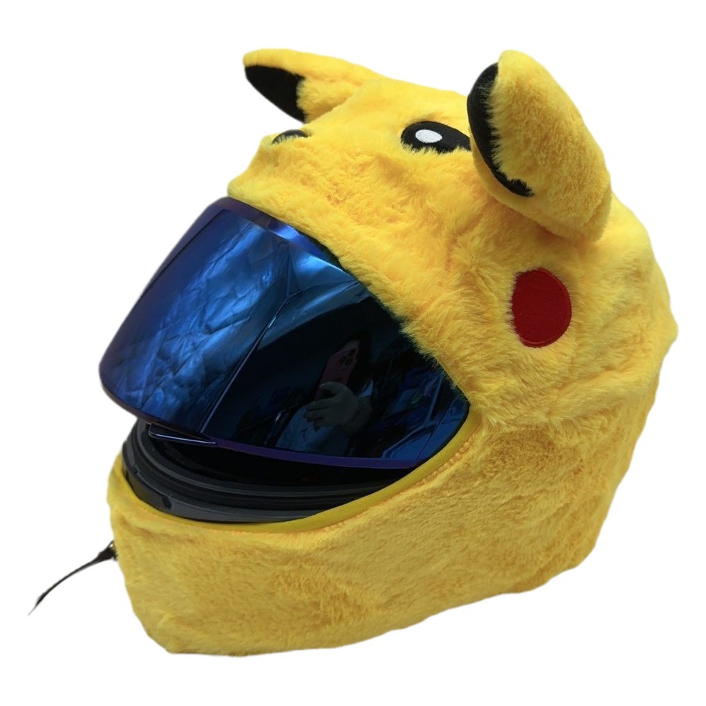 Conejo de Halloween de peluche cubierta del casco de la motocicleta casco de dibujos animados sombrero de la joyería frito calle cubierta protectora horror tendencia