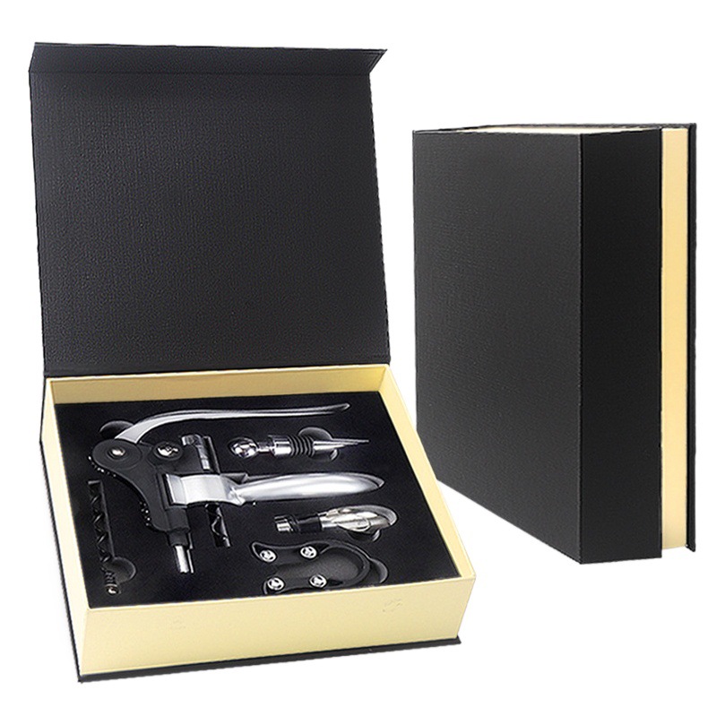 Venta caliente transfronteriza conejo cabeza botella abridor vino Vino conjunto caja de regalo traje de alta calidad botella de vino abridor