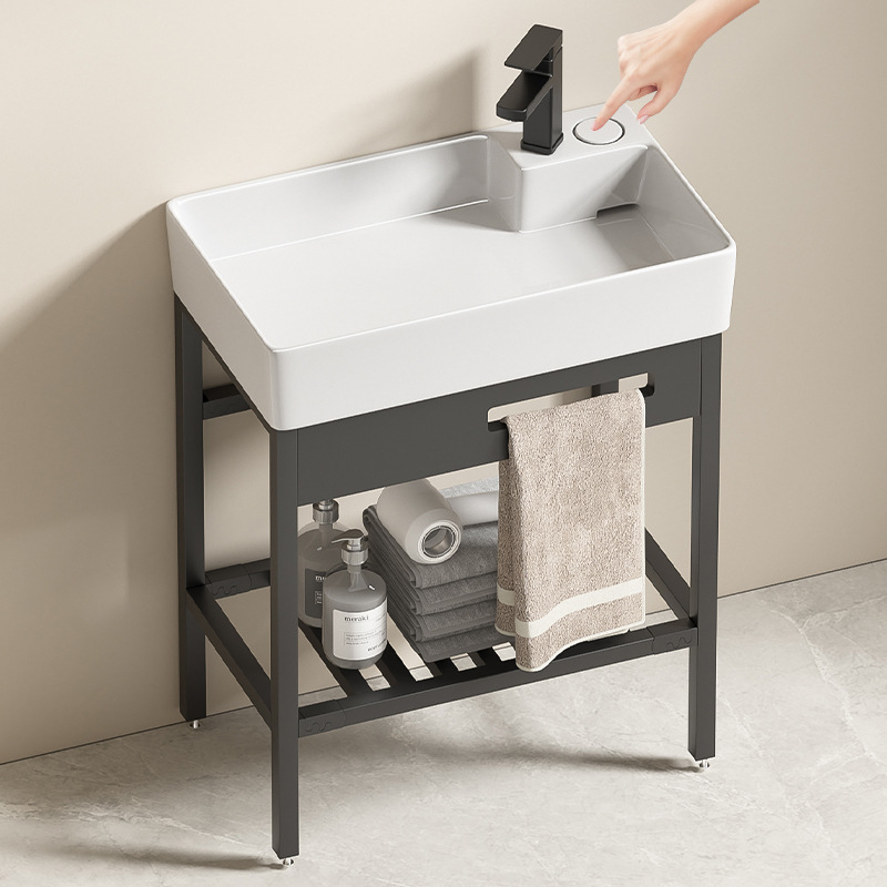 lavabo controlado por balcón lavabo de acero inoxidable lavabo de piso de baño pequeño tipo