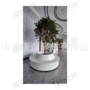 Acrylic artificial stone diamond plate manufacturers wholesale foreign trade export plus fixed work system reception desk special-shaped table panel
