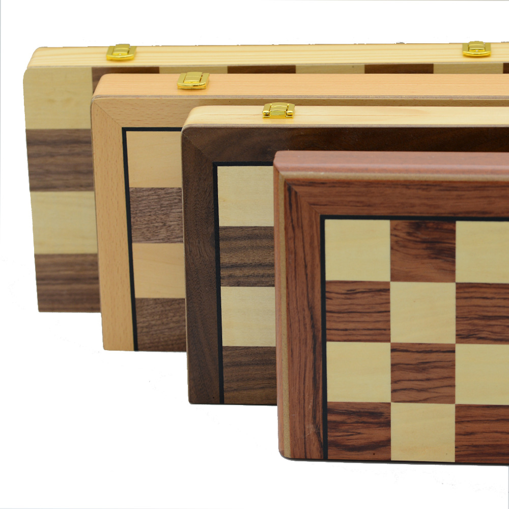 wooden magnetic foldable entertainment chess