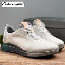 头层牛皮新款男士高尔夫球鞋户外运动混合扭扣无钉102914休闲男鞋