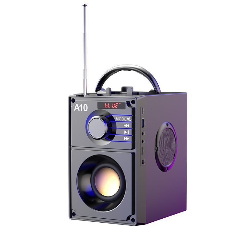 A10越境木箱携帯電話ワイヤレスBluetoothスピーカー、カード挿入式屋外ポータブルスピーカー、重低音サウンド、カラオケステレオ|undefined