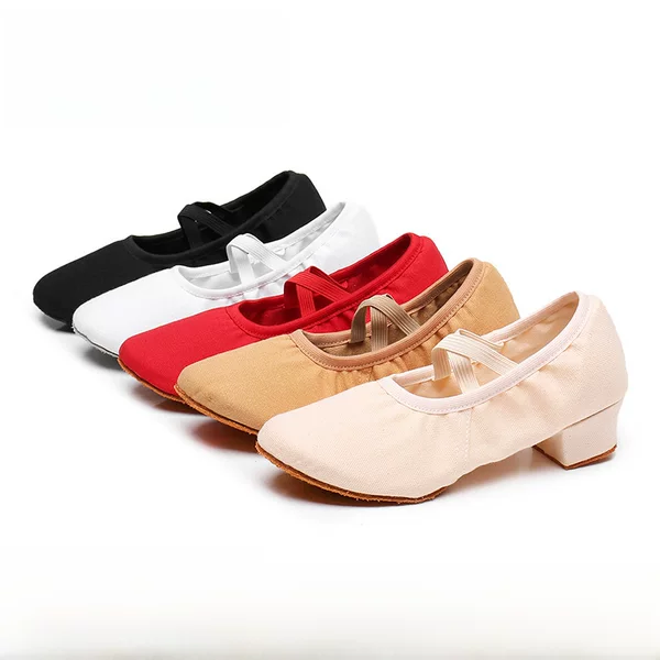 Lace-up Free Body Dance Shoes Women's Ballet Soft-soled Yoga Belly Dance Shoes for Adult Teachers and Girls