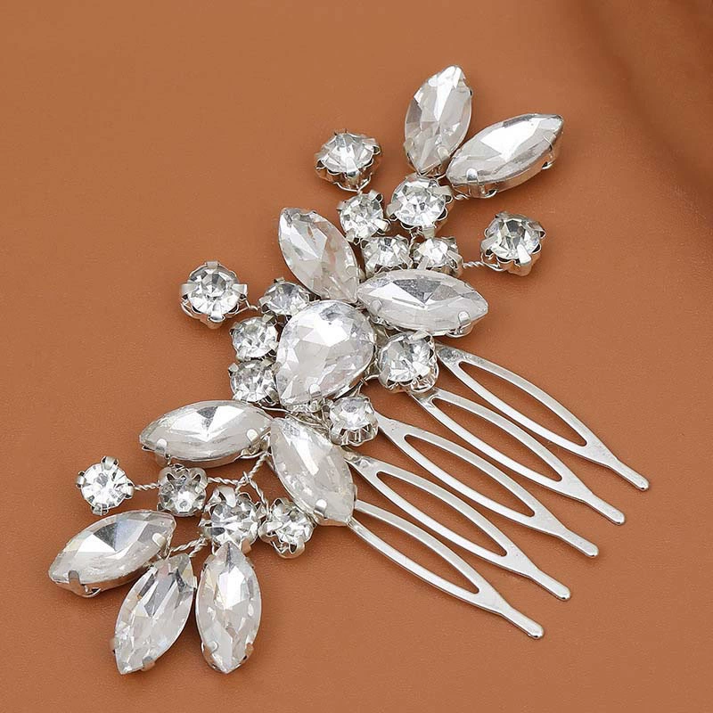Оптовая продажа фабрики свадебный гребень для волос горный хрусталь свадебный головной убор Свадебные украшения творческий