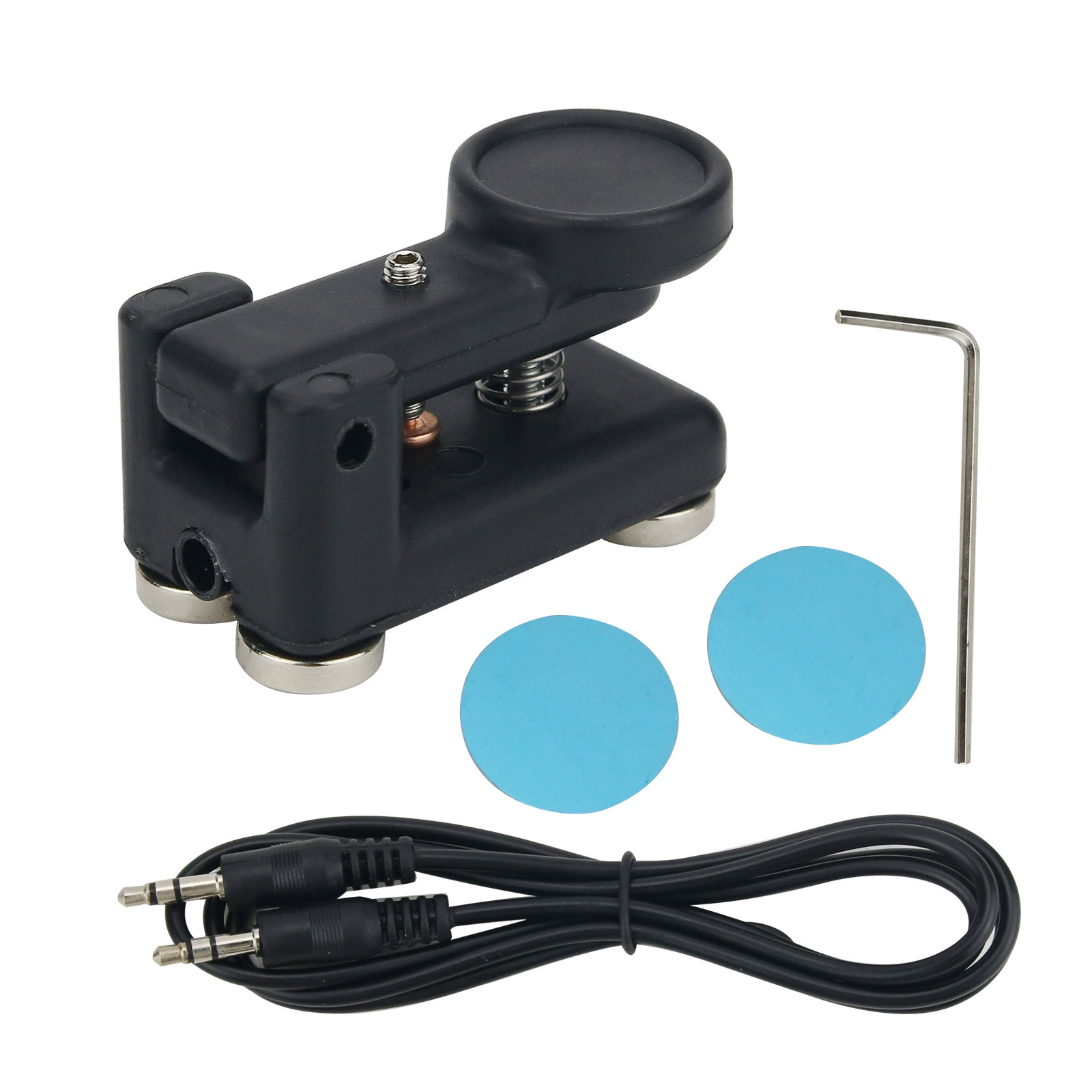 QU-4525 маленький черный кролик 2021 версия ультра портативный CW ручной электрический ключ база Магнитная Адсорбция код Морзе