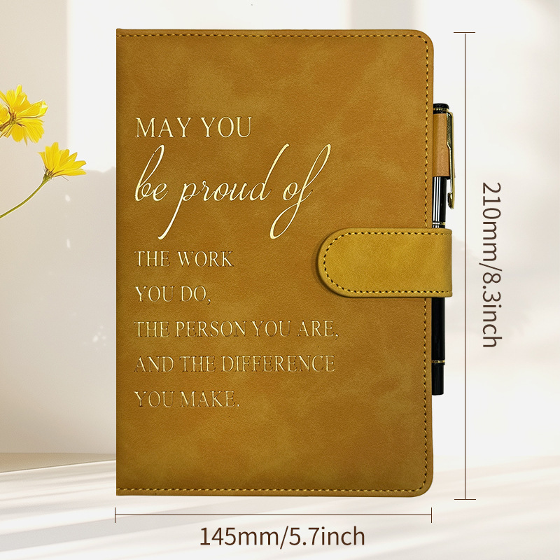 A5 진저옐로 더블버클(책+펜)
