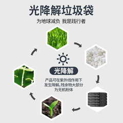 Meliya Biodegradable Commercial Garbage Bag Large Size Office Property Enlarged Thickened Disposable Department Store Wholesale