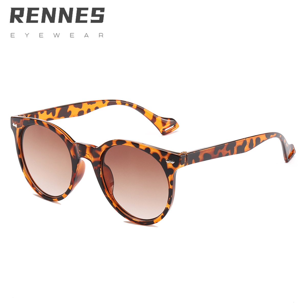 2021 nuevo marco redondo gafas de sol transfronterizo mi clavo estilo europeo y americano cóncavo gafas de sol selfie gafas de sol 97094