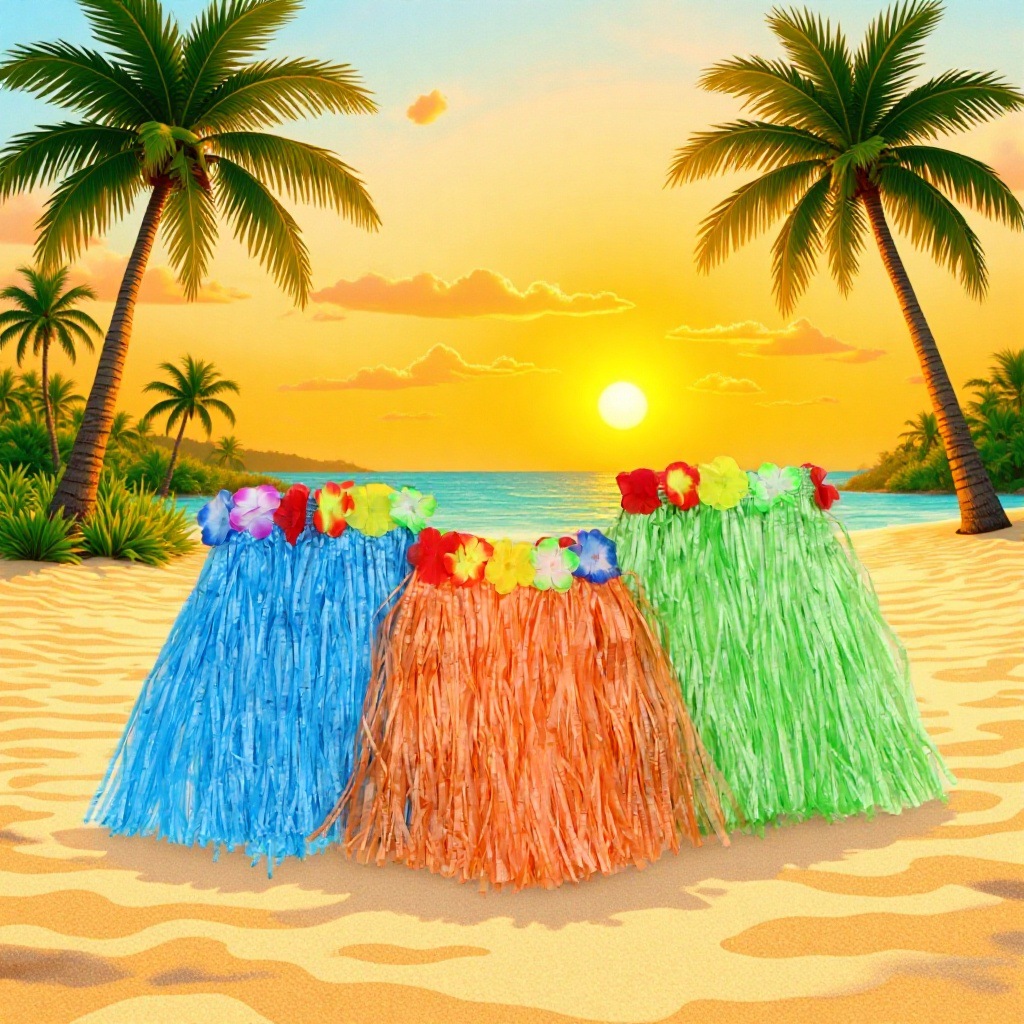 Hula Dance Performance Costumes Carnival Party Waist Skirt Kidsren's Kindergarten Festival Party Performance Props Waist Skirt