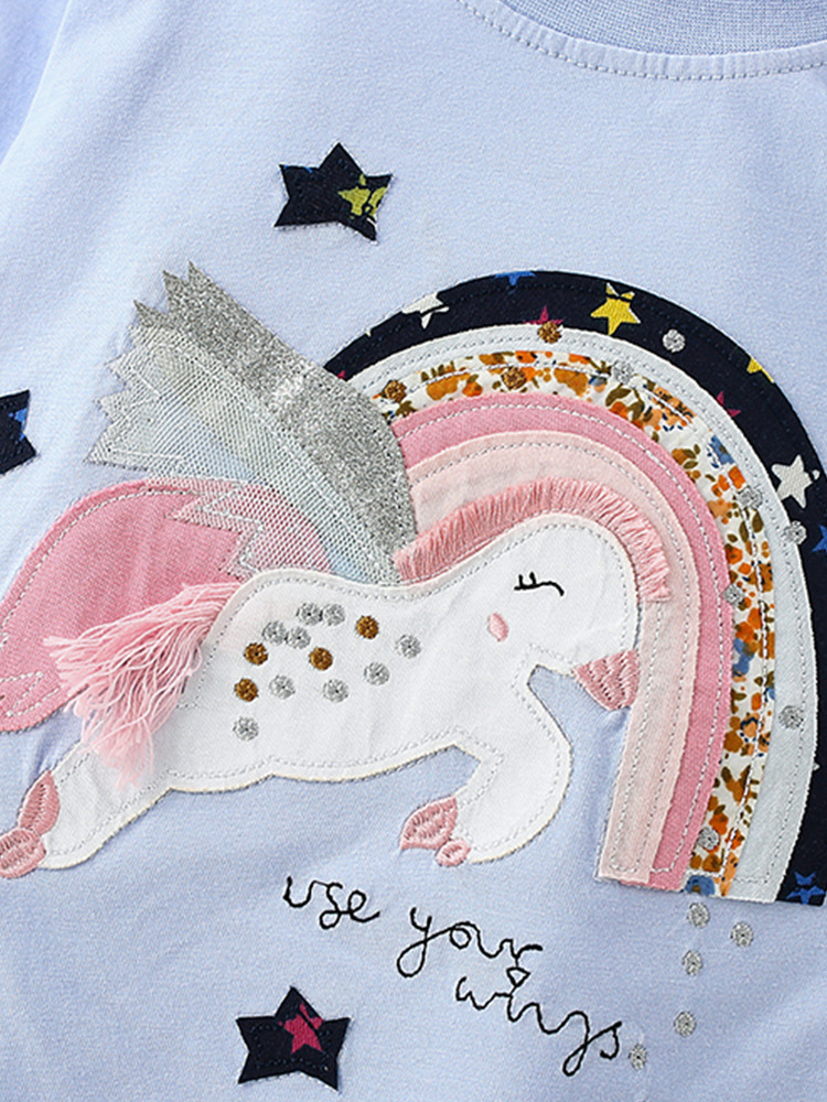 Malwee camiseta de niñas otoño y invierno nuevo cuello redondo europeo y americano para niños de manga larga base extranjera ropa superior de niños