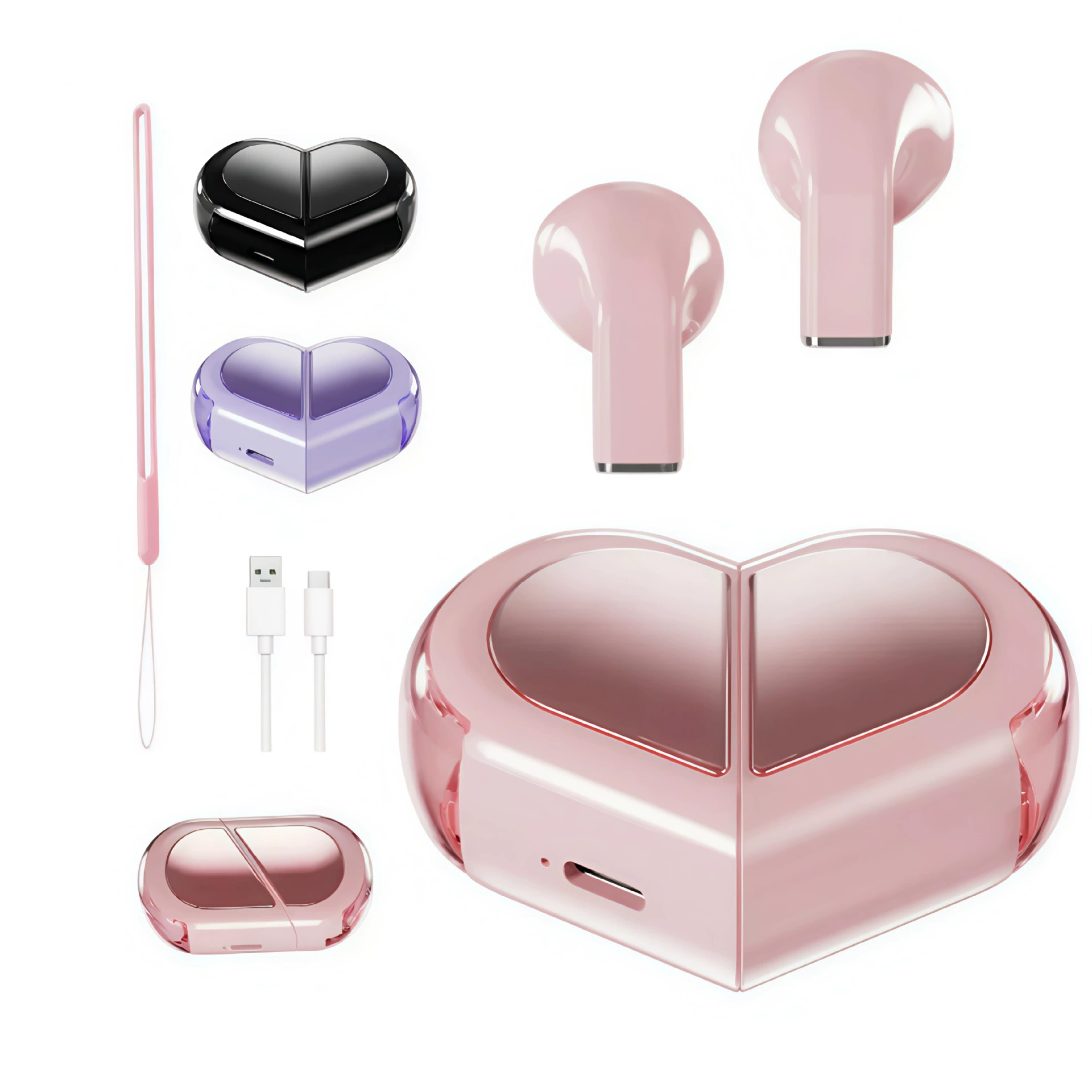 Новые креативные наушники K520 Love, поворотные, шумоподавление, беспроводные Bluetooth внутриканальные TWS стерео