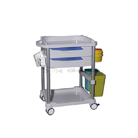 诗烨医疗家具ABS一体成型台面 塑钢护理车治疗车【ATCS-A02】