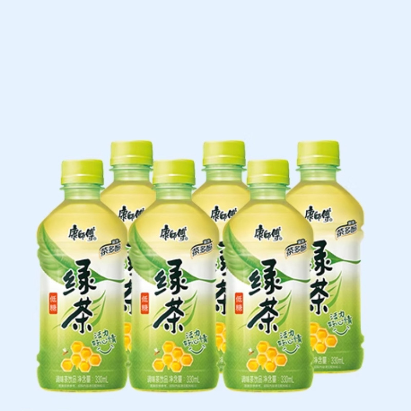 康师傅绿茶330ml*12瓶茶饮料饮品小瓶装囤货家商用