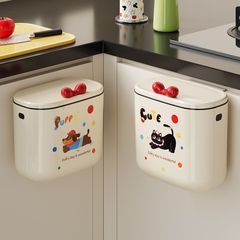 バスルーム、リビングルーム、キッチン、大容量の壁掛けゴミ箱、カウンタートップ収納バケツ、クリエイティブな新しいキッチン廃棄物吊り下げ紙バスケット