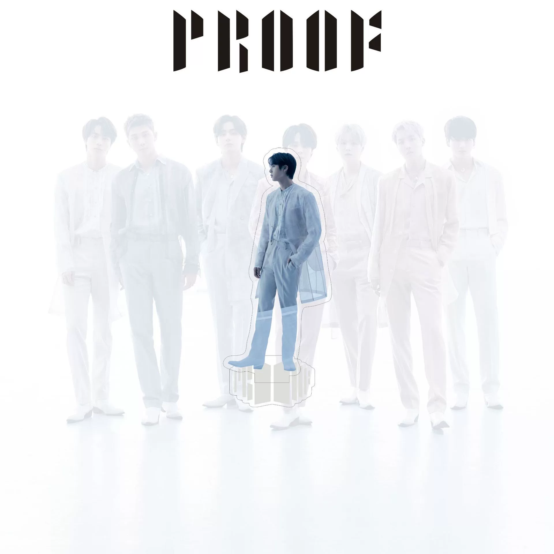 Новый альбом BT Star Youth Group Proof стоит на столе, карточка, новая человекоподобная настольная установка звезда вокруг звезды