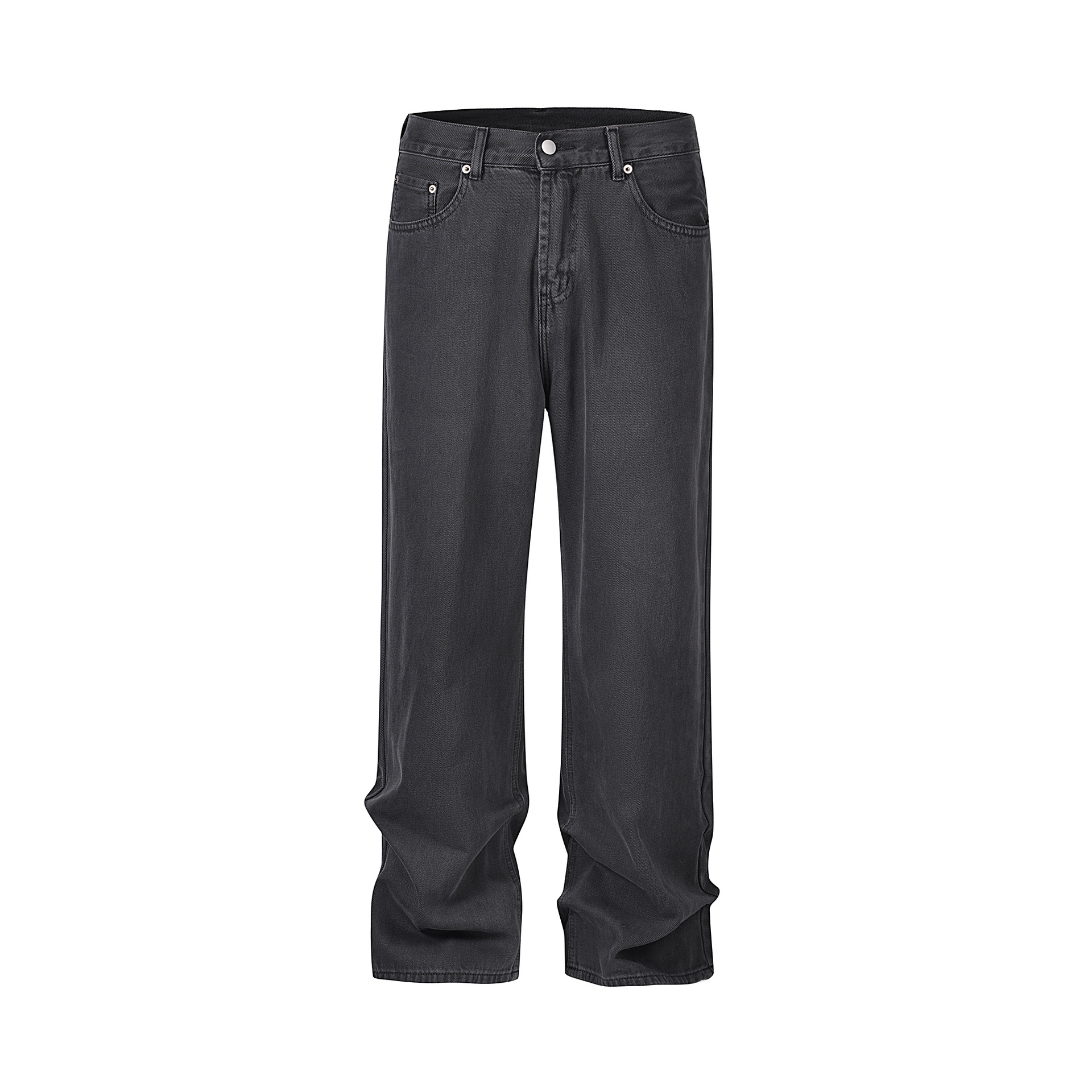 Herrejeans med rett passform og vide ben med diamantmønster_voghion.com