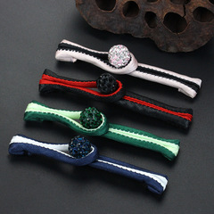 Double-color diamond-studded one-piece button for qipao, traditional Chinese dress, Tang-style jacket, ethnic clothing decorative accessories