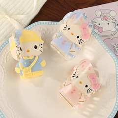 新型酢酸グリップケイティかわいいキティシンプルなヘアピンアニメ動物の後頭部クリップ