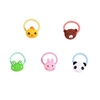 Children's elastic hair rope with pigtail, cartoon cute hairpins, hair accessory, no hair damage