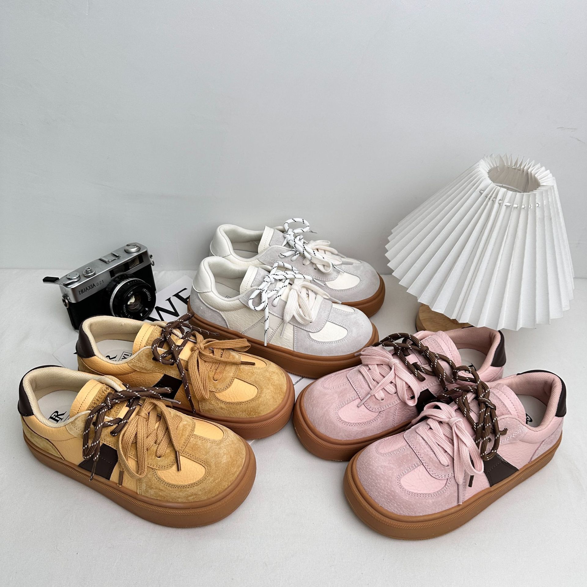 XY-A500 zapatos de deporte de plataforma alta zapatos de mujer 2025 primavera nuevo estilo Cabi Bala cabeza cuadrada zapatos de mujer casuales de nicho
