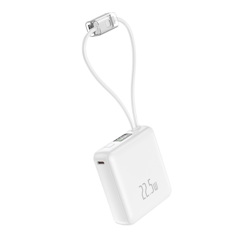 Mini tesoro de carga 10000mAh con cable 22.5W rápido carga en avión tesoro de carga personalizado regalos mayoristas