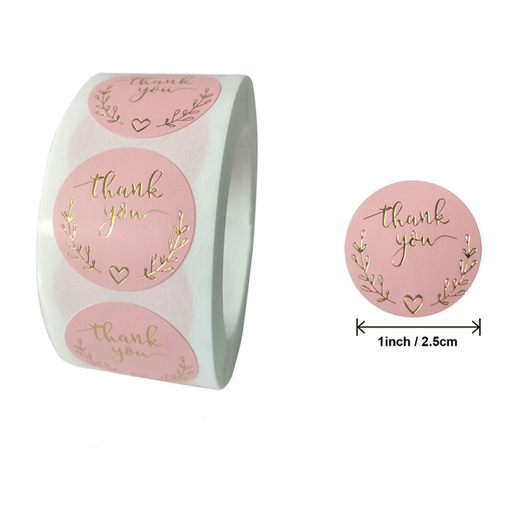 50g Weight Gift Stickers Event & Party Supplies Daily Occasion copper plate sticker Material Letter Pattern Fashion Style Hot Stamping Love Thank You Gift Envelope Mouth Copper Plate Sticker Label 6
