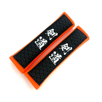 comfortable protective cover in-car supplies — Seat belt shoulder pad - sword-road-orange