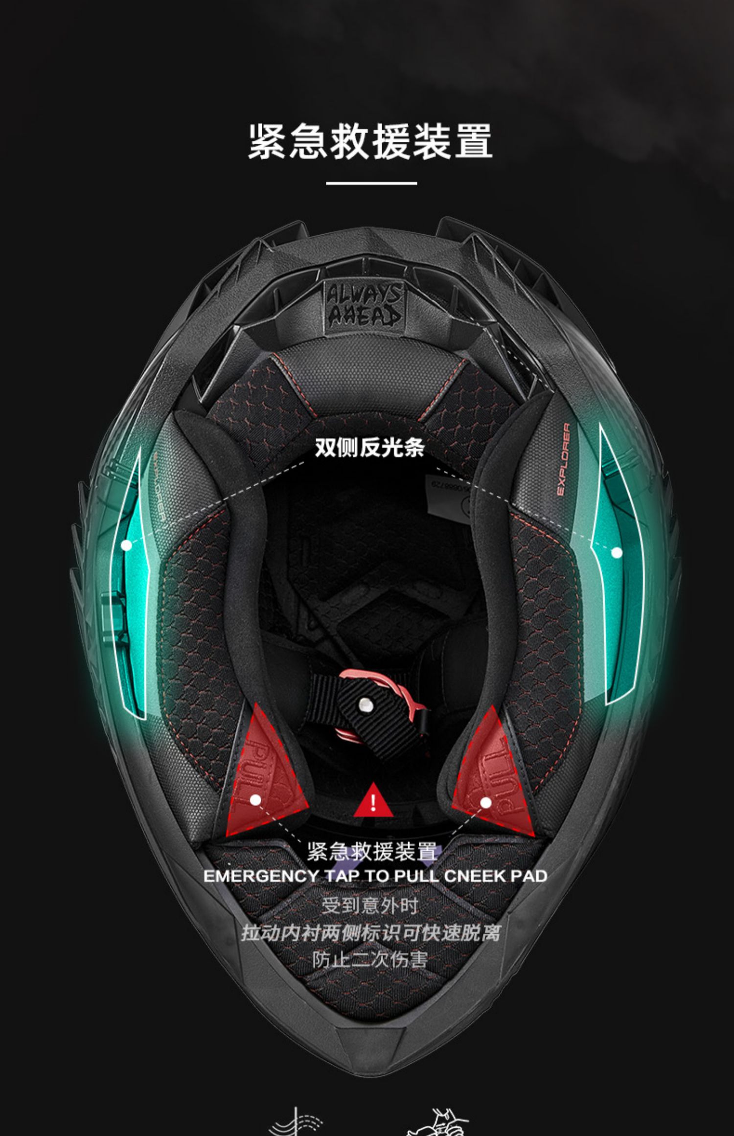 Carbon Fiber Off-Road Rally Motorcycle Helmet Anti-Fog Dual Lens